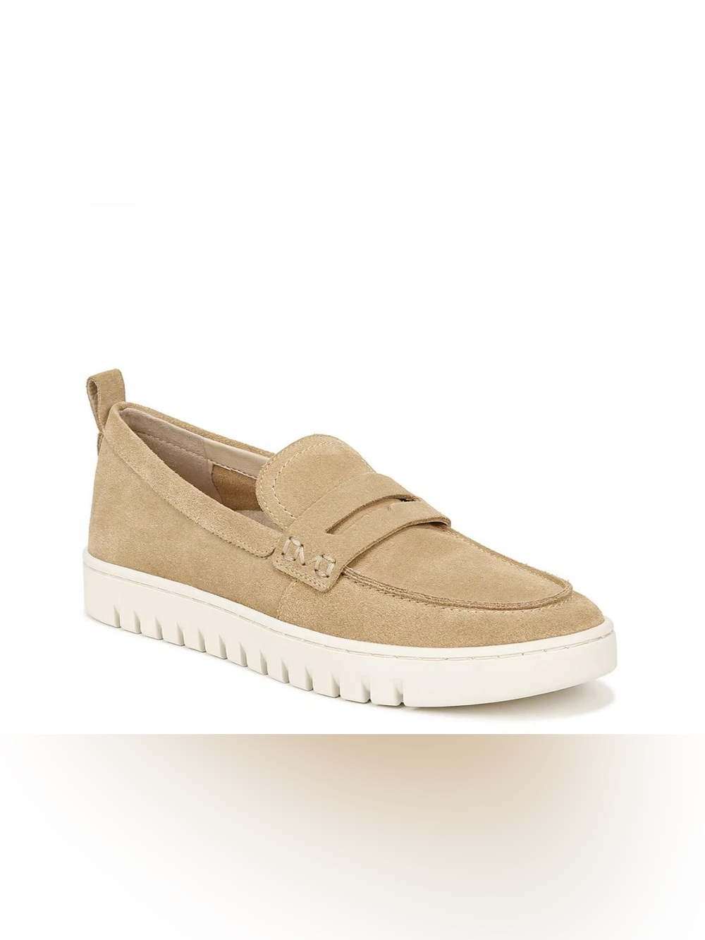 Vionic Women's Tan Suede Slip-On Clog Mule